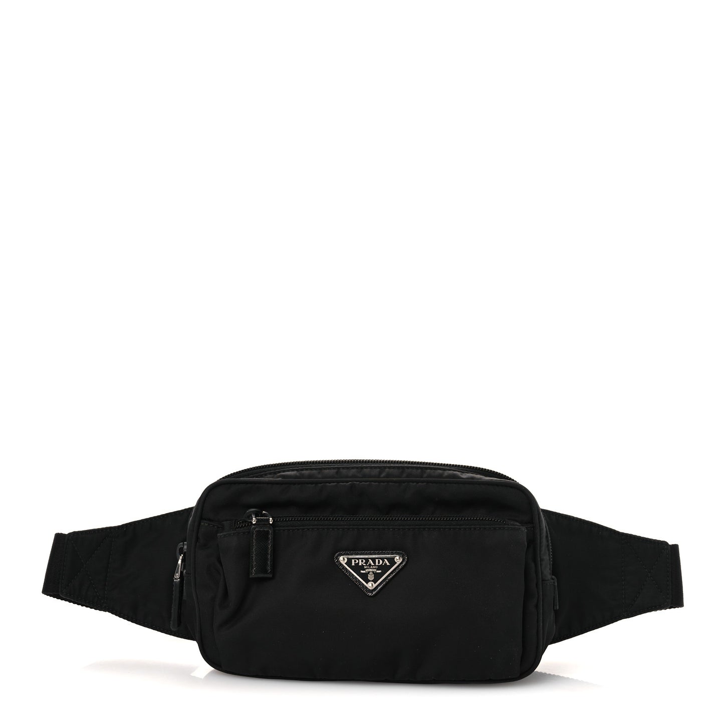 Re-Nylon Saffiano Belt Bag Black
