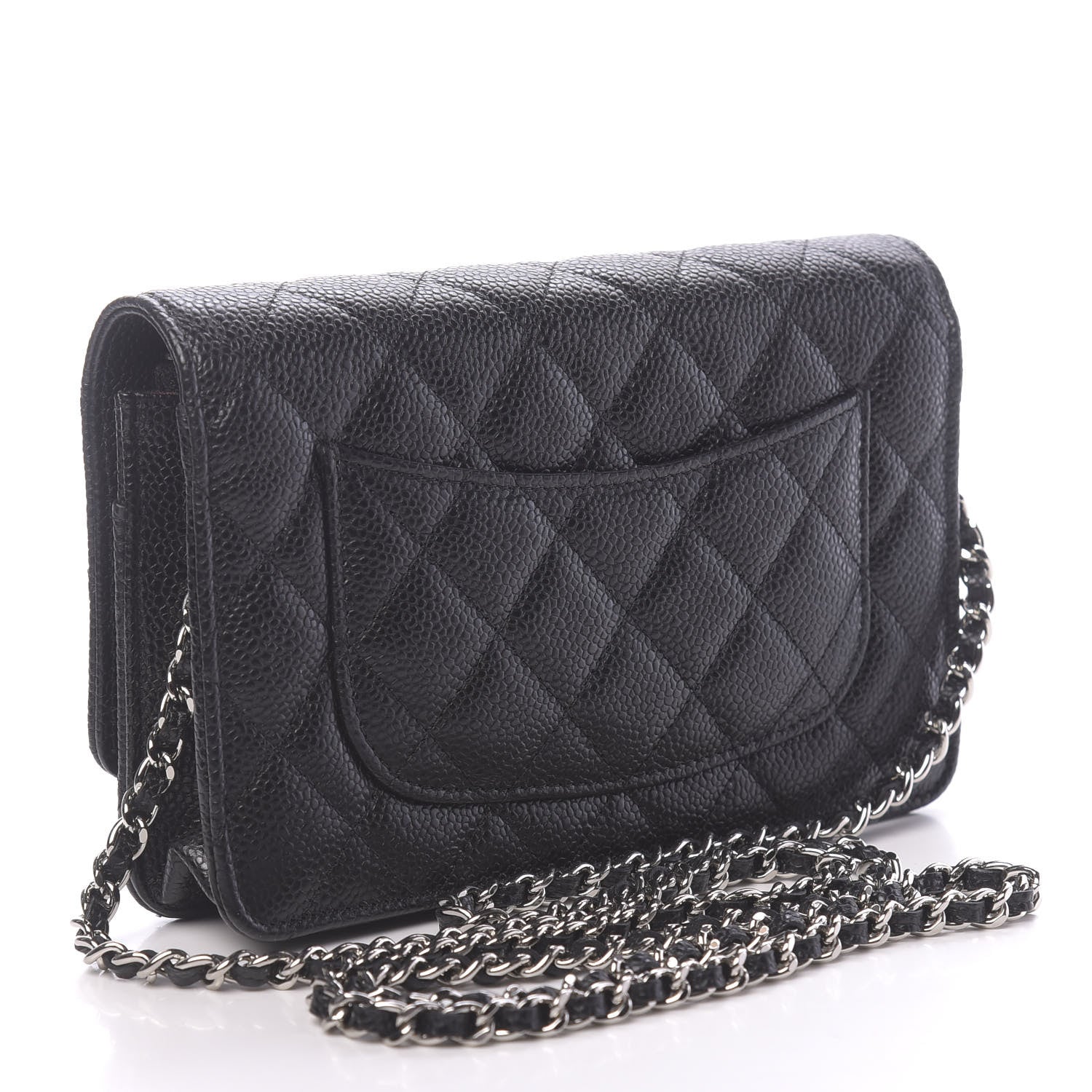 Chanel Caviar Quilted Wallet On Chain WOC Black 3 of 12