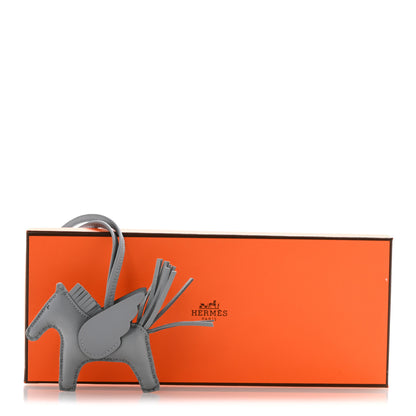 Hermes Milo Lambskin Grigri Rodeo Pegase Horse Bag Charm PM Gris Pantin 5 of 5