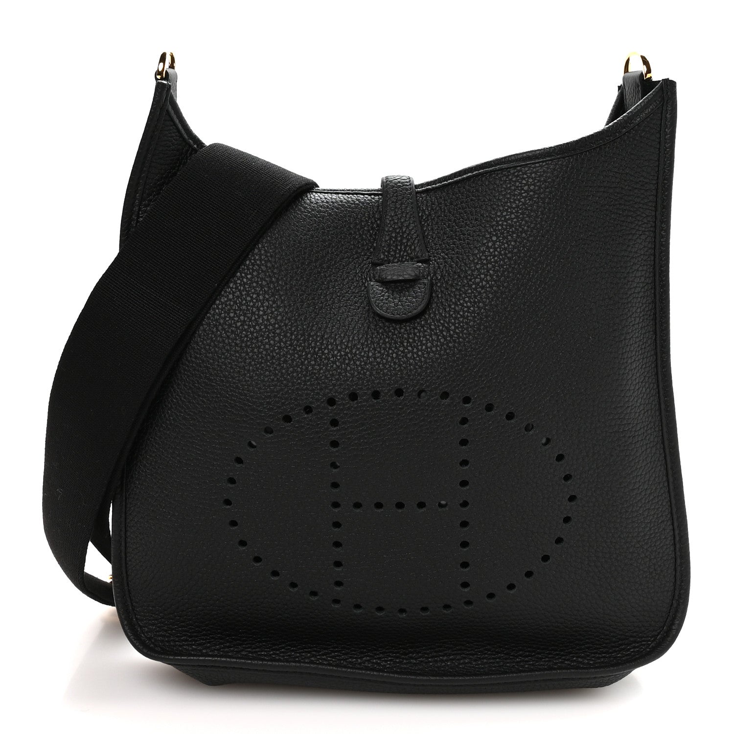 Hermes Taurillon Clemence EVELYNE III PM Black 1 of 10