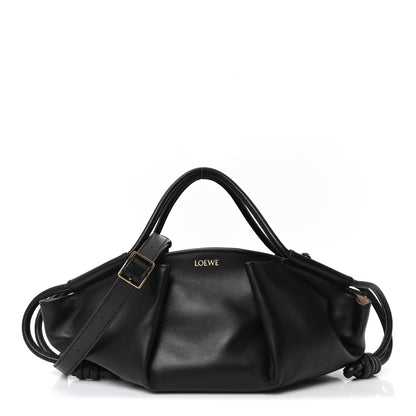 Loewe Shiny Nappa Calfskin Small Paseo Bag Black 1 of 9