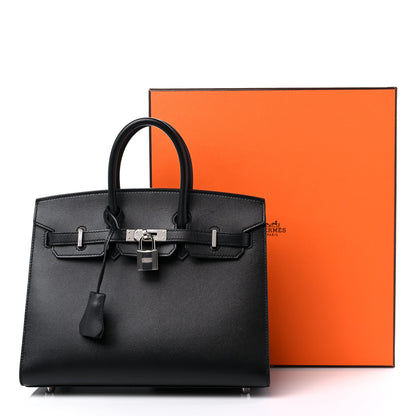 Hermes Madame Calfskin Birkin Sellier 25 Black 13 of 13