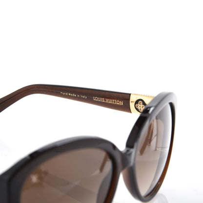 Louis Vuitton Heather Strass Cat Eye Sunglasses Z0595W Brown 5 of 7
