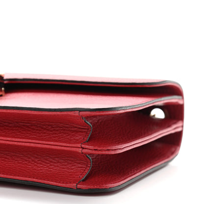 Gucci Dollar Calfskin Interlocking G Shoulder Bag Red 10 of 10