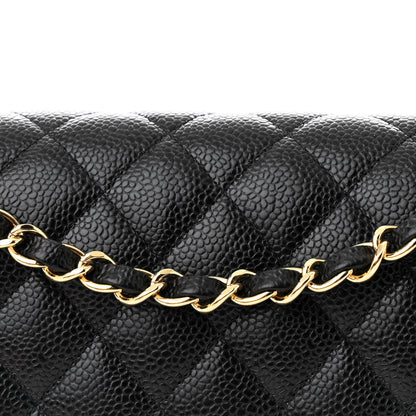 Chanel Caviar Quilted Medium Double Flap Black 8 of 11