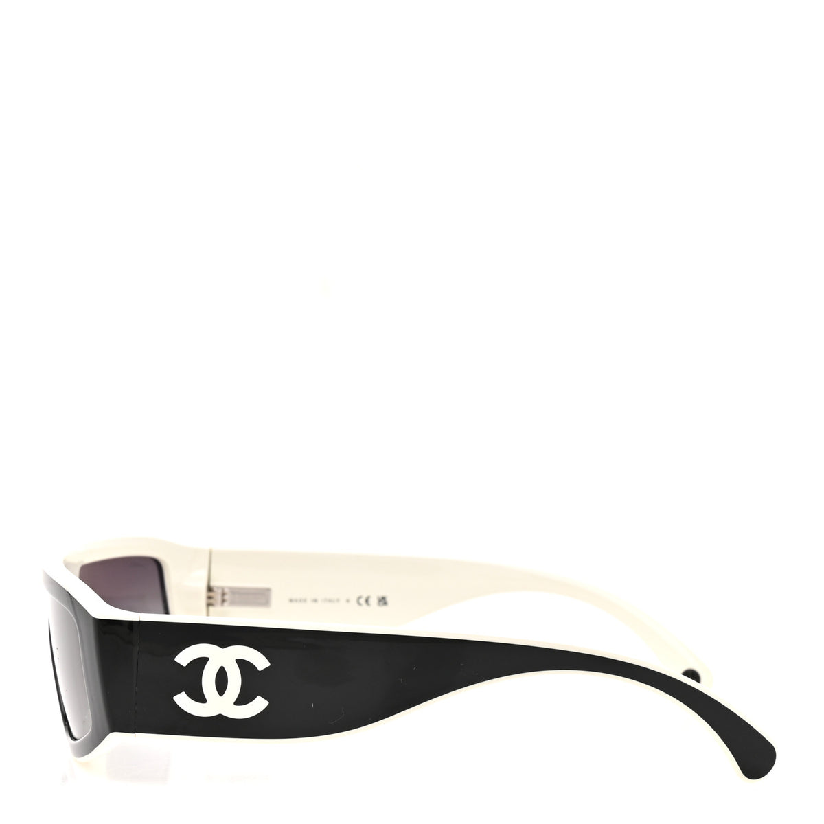 Acetate Cat Eye Sunglasses 6057 Black White