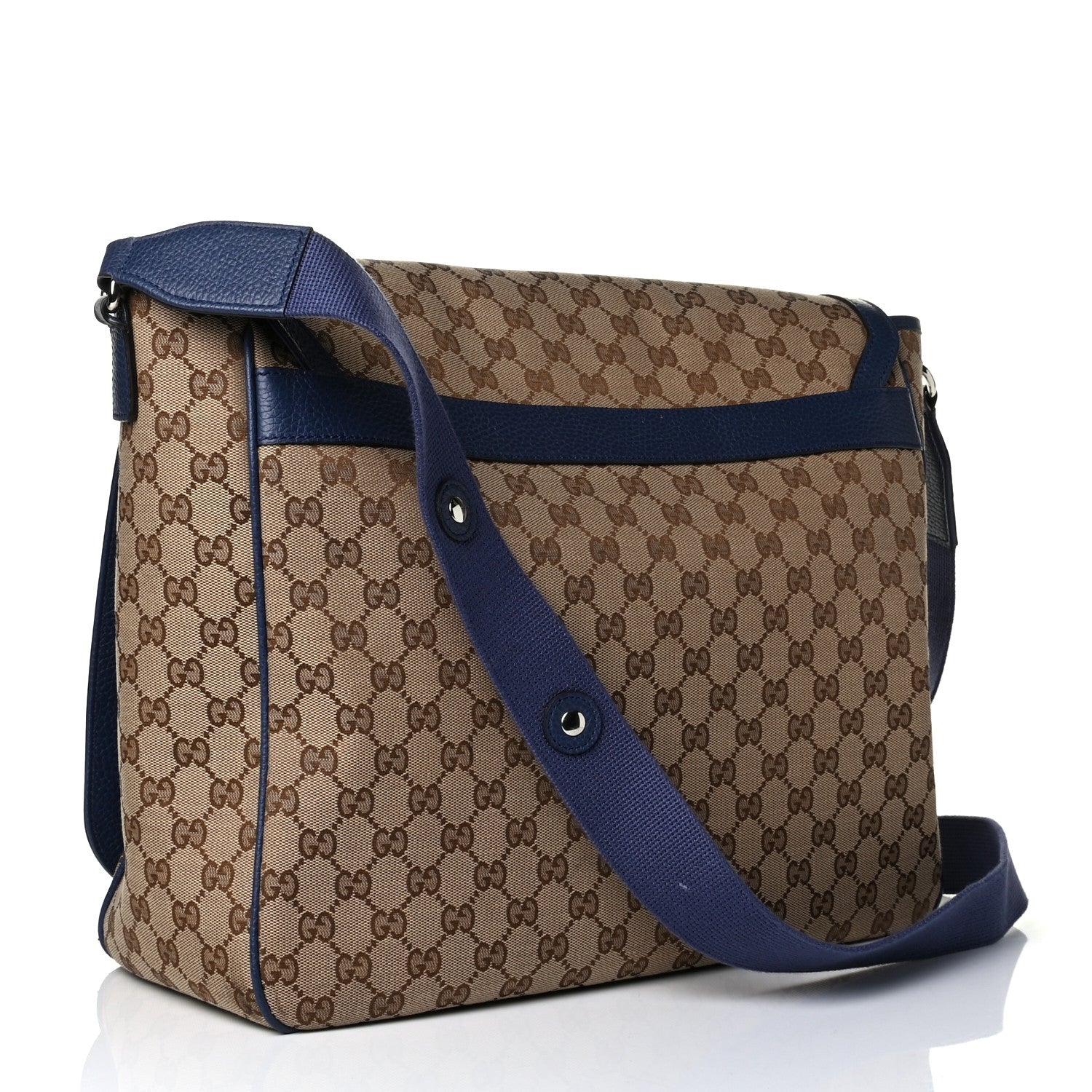 Gucci Monogram Convertible Diaper Bag Blue 2 of 9