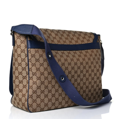 Gucci Monogram Convertible Diaper Bag Blue 2 of 9