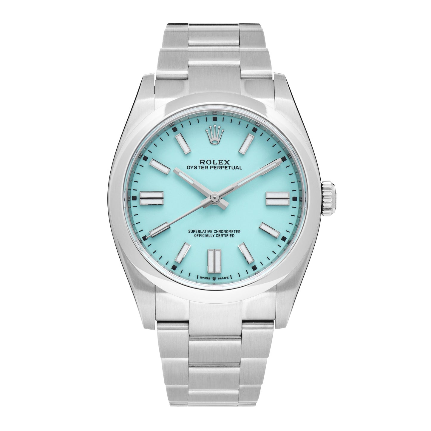 Stainless Steel 36mm Oyster Perpetual Watch Turquoise 126000