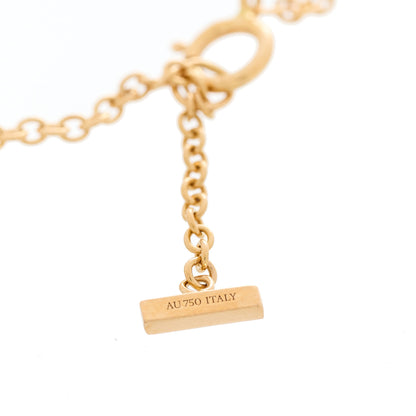 Tiffany 18K Rose Gold Diamond T Smile Bracelet 4 of 5