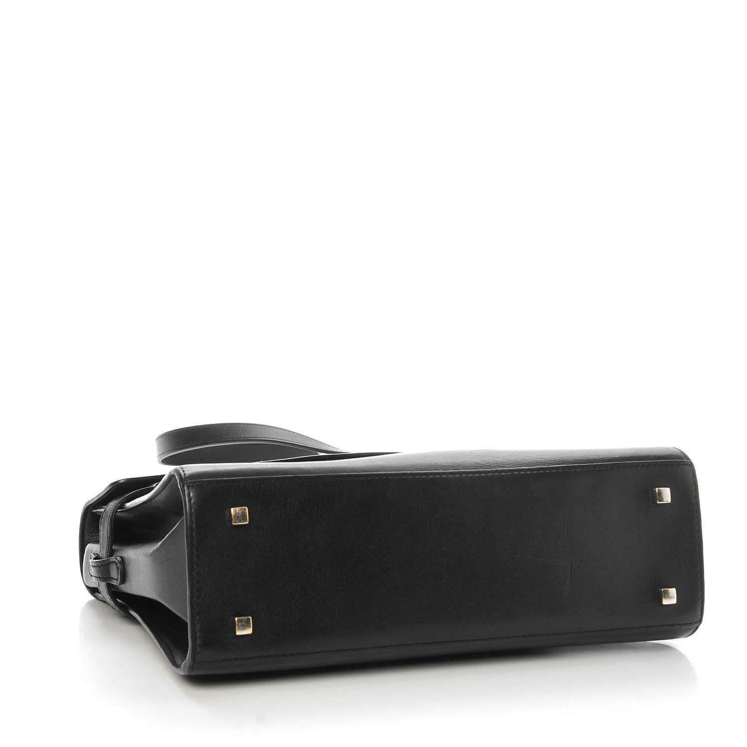 Delvaux Calfskin MM Tempete Satchel Black 4 of 9