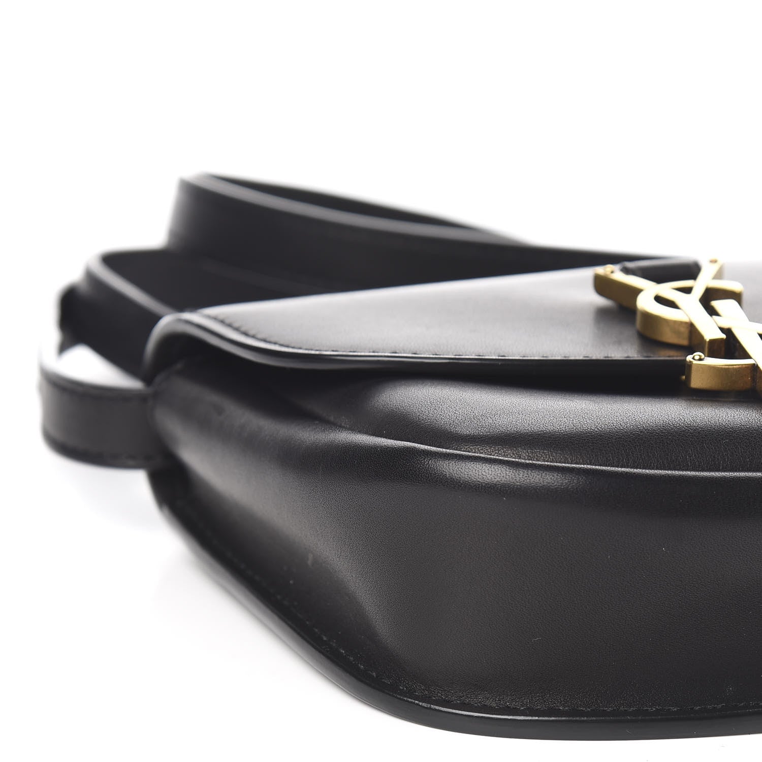 Saint Laurent Smooth Calfskin Mini Classic Monogram Kaia Satchel Black 8 of 11