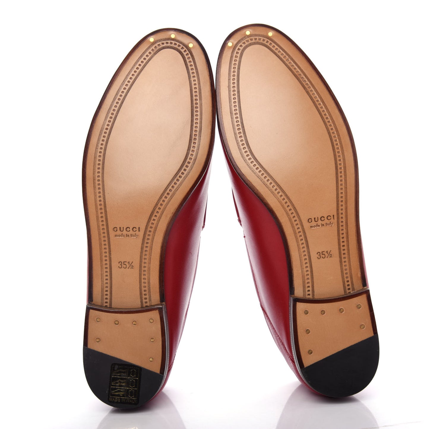 Lambskin Womens Brixton Horsebit Loafers 35.5 Hibiscus Red