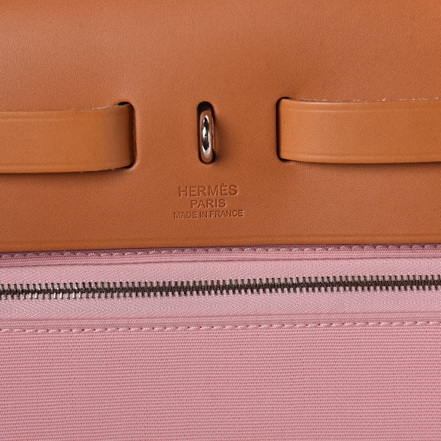 Hermes Vache Hunter Toile Herbag Zip 31 PM Rose Sakura 6 of 8