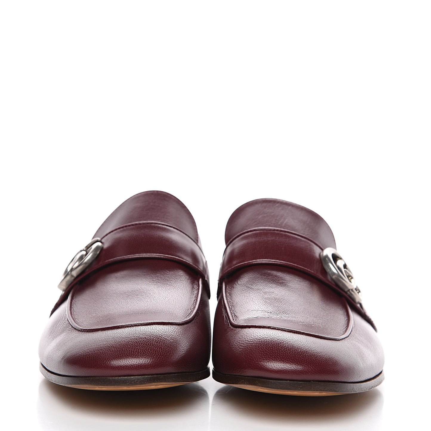 Goatskin Mens GG Loafers 8.5 Strong Red