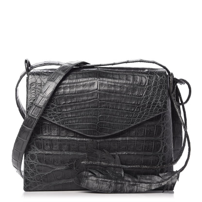 Nancy Gonzalez Crocodile Shoulder Bag Grey 1 of 15