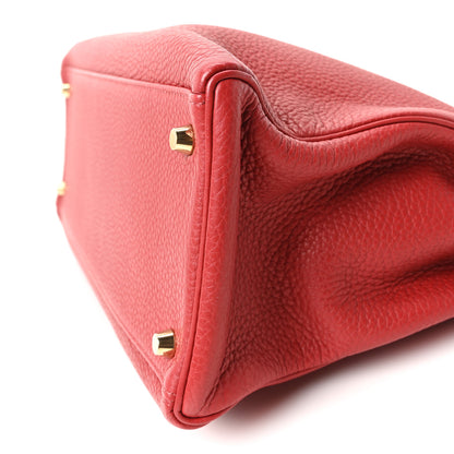 Hermes Taurillon Clemence Kelly Retourne 35 Rouge Garance 10 of 10