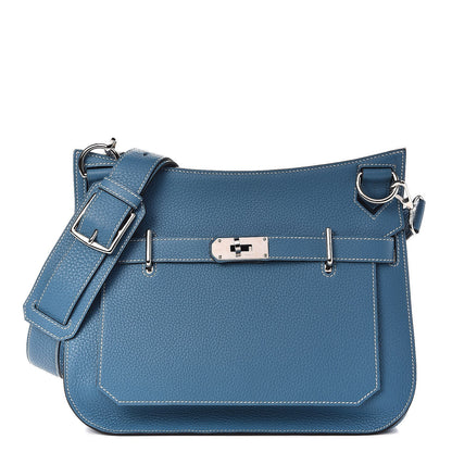 Hermes Taurillon Clemence Jypsiere 31 Blue Jean 1 of 8