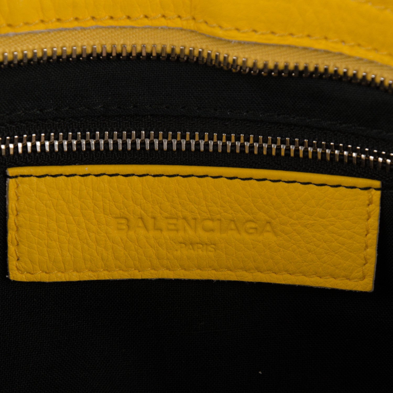 Balenciaga Supple Grained Calfskin Classic Silver Hardware Highlight City Jaune Soleil 6 of 8