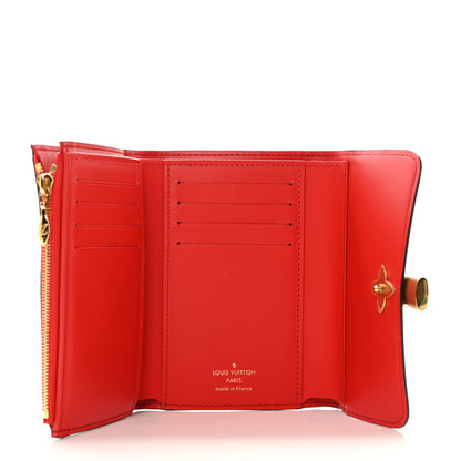 Louis Vuitton Monogram Flower Lock Compact Wallet Coquelicot 5 of 7