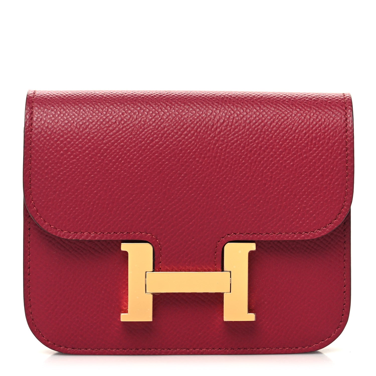 Hermes Epsom Constance Slim Wallet Rubis 3 of 11