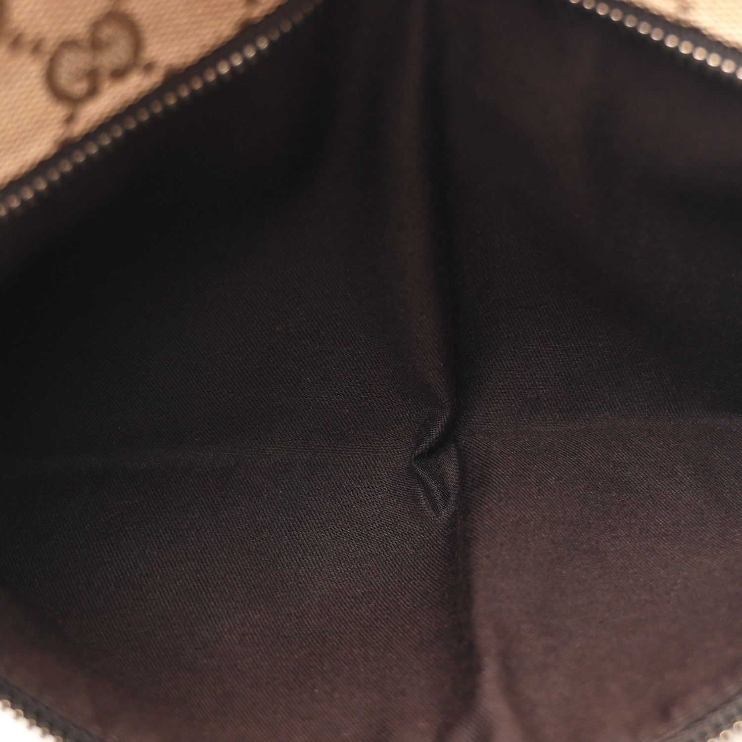 Gucci GG Monogram Web Double Pocket Belt Bag Dark Brown 5 of 9