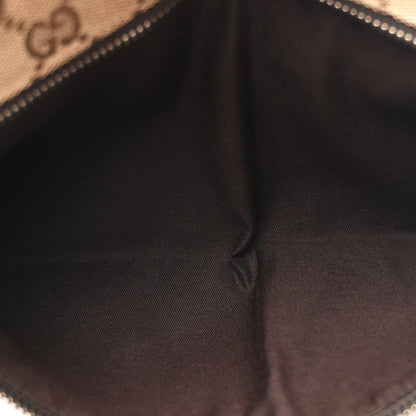 Gucci GG Monogram Web Double Pocket Belt Bag Dark Brown 5 of 9