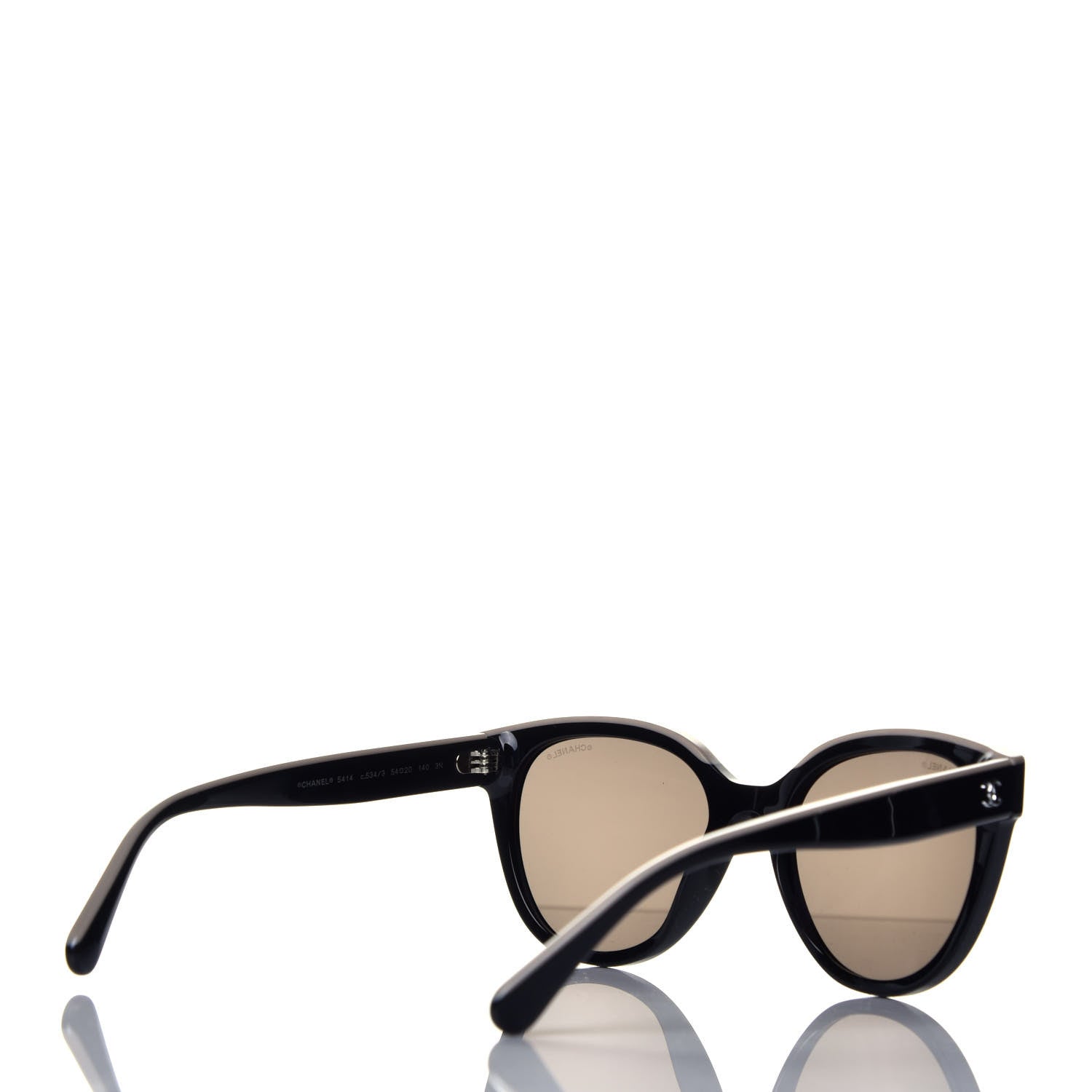 Chanel Acetate CC Butterfly Sunglasses 5414 Black Beige 4 of 8