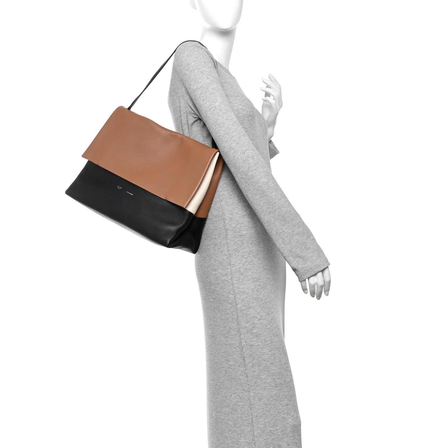Celine Calfskin All Soft Shoulder Bag Tan 2 of 10