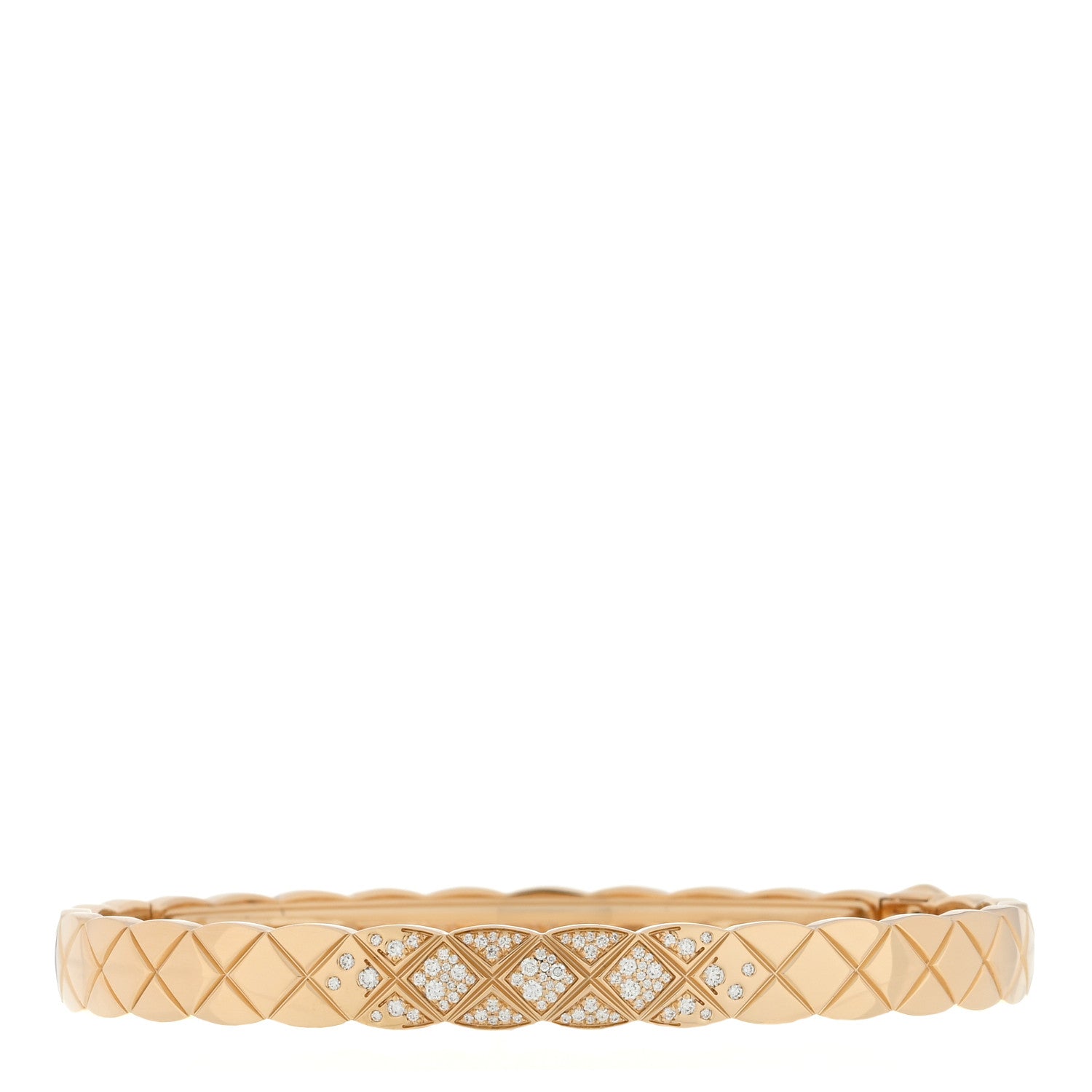 Chanel 18K Yellow Gold Diamond Coco Crush Bracelet L 1 of 4
