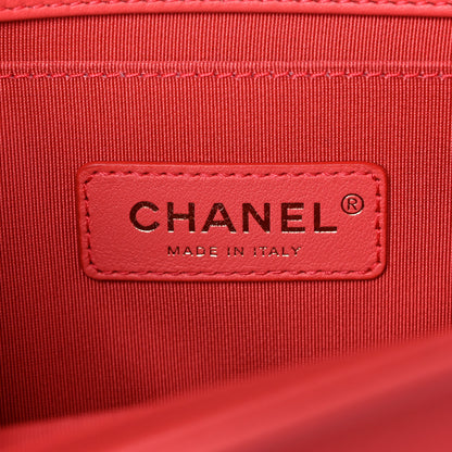Chanel Calfskin Quilted Medium Boy Flap Coral 6 of 11