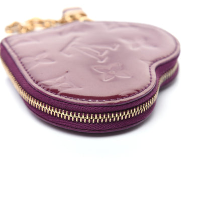 Louis Vuitton Vernis Heart Coin Purse Violet 8 of 15