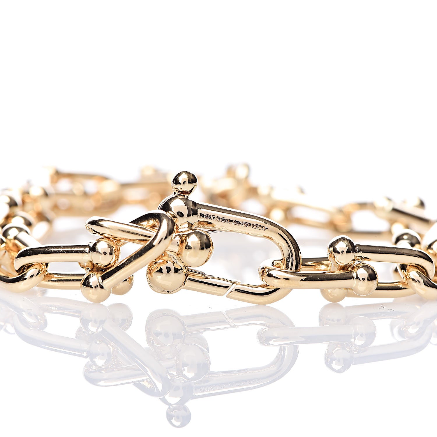 Tiffany 18K Yellow Gold Small HardWear Link Bracelet 4 of 4