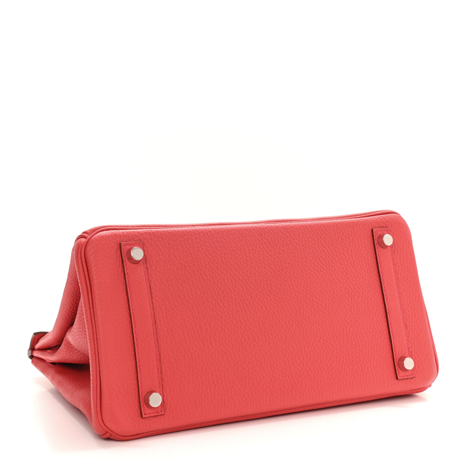 Hermes Taurillon Clemence Birkin 30 Rouge Pivoine 3 of 10