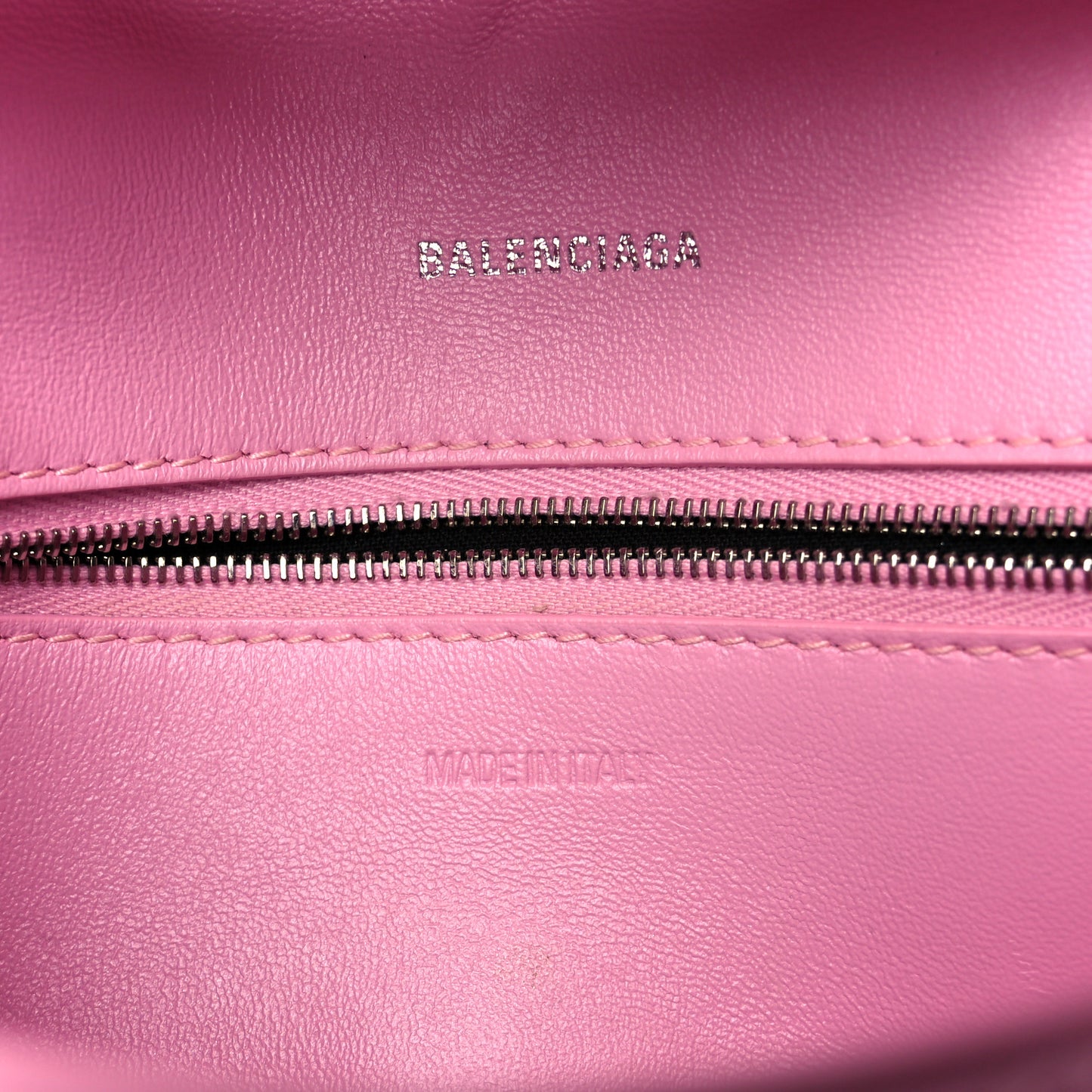 Semi Shiny Smooth Calfskin Small Downtown Shoulder Bag Candy Pink