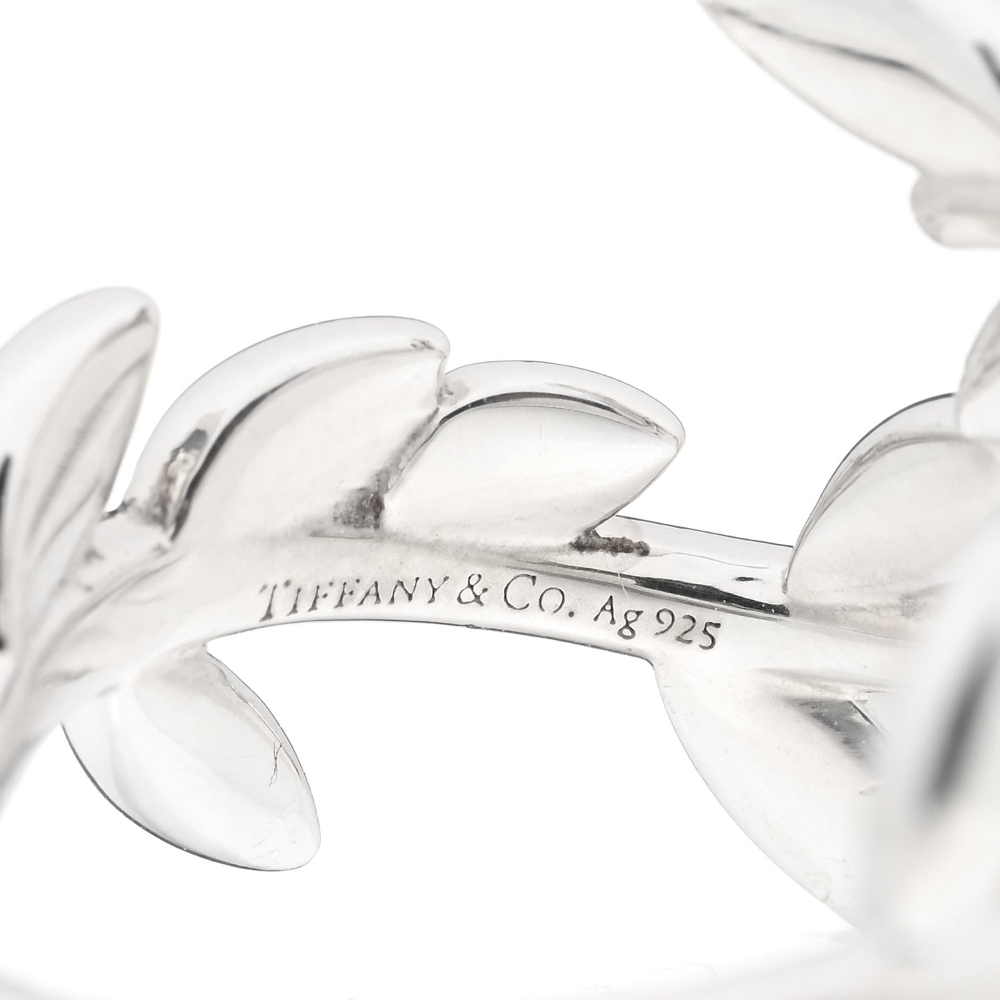Sterling Silver Paloma Picasso Olive Leaf Bypass Ring 49 4.75