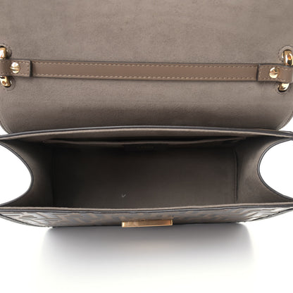 Fendi Vitello Century F is Fendi Bi-Color FF 1974 Embossed Kan I Shoulder Bag Maya Black 5 of 9