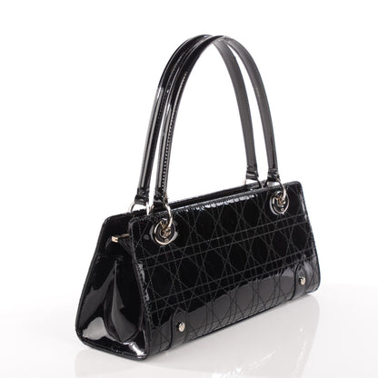 Christian Dior Patent Cannage Stitched East West Lady Dior Black 3 of 9