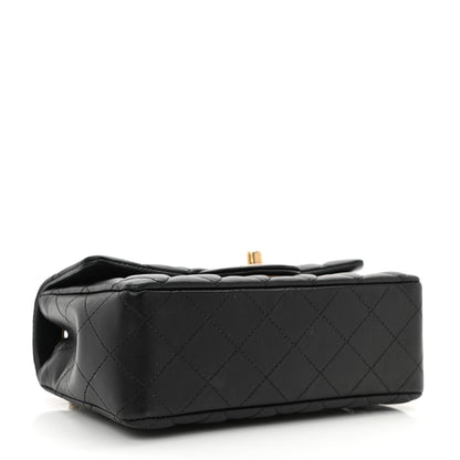 Chanel Lambskin Quilted Mini Rectangular Flap Black 4 of 11