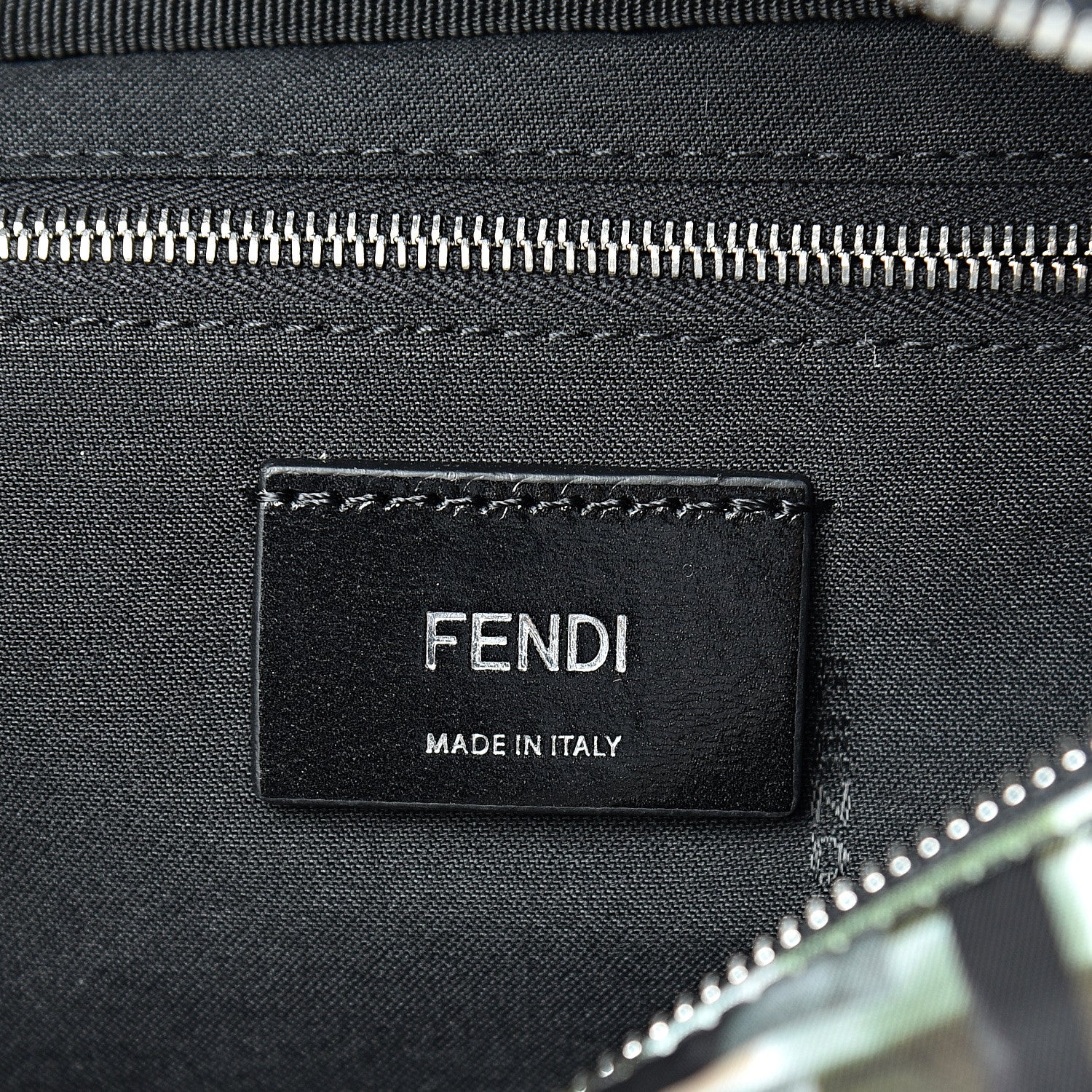Fendi Nylon CamouFF Belt Bag Black Multicolor 5 of 9