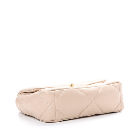 Chanel Goatskin Quilted Medium 19 Flap Beige 2 of 9