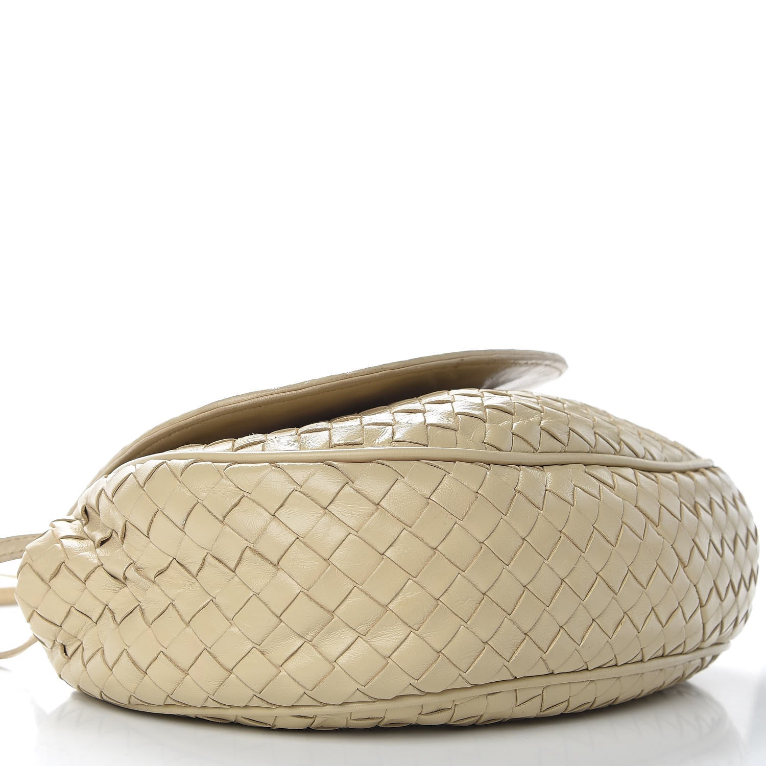 Bottega Veneta Nappa Intrecciato Crossbody Flap Bag Beige 6 of 8