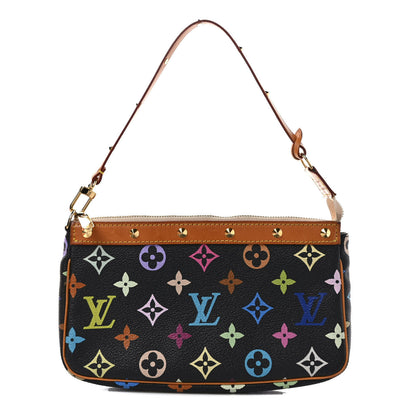 Louis Vuitton Monogram Multicolor Pochette Accessories Black 1 of 11