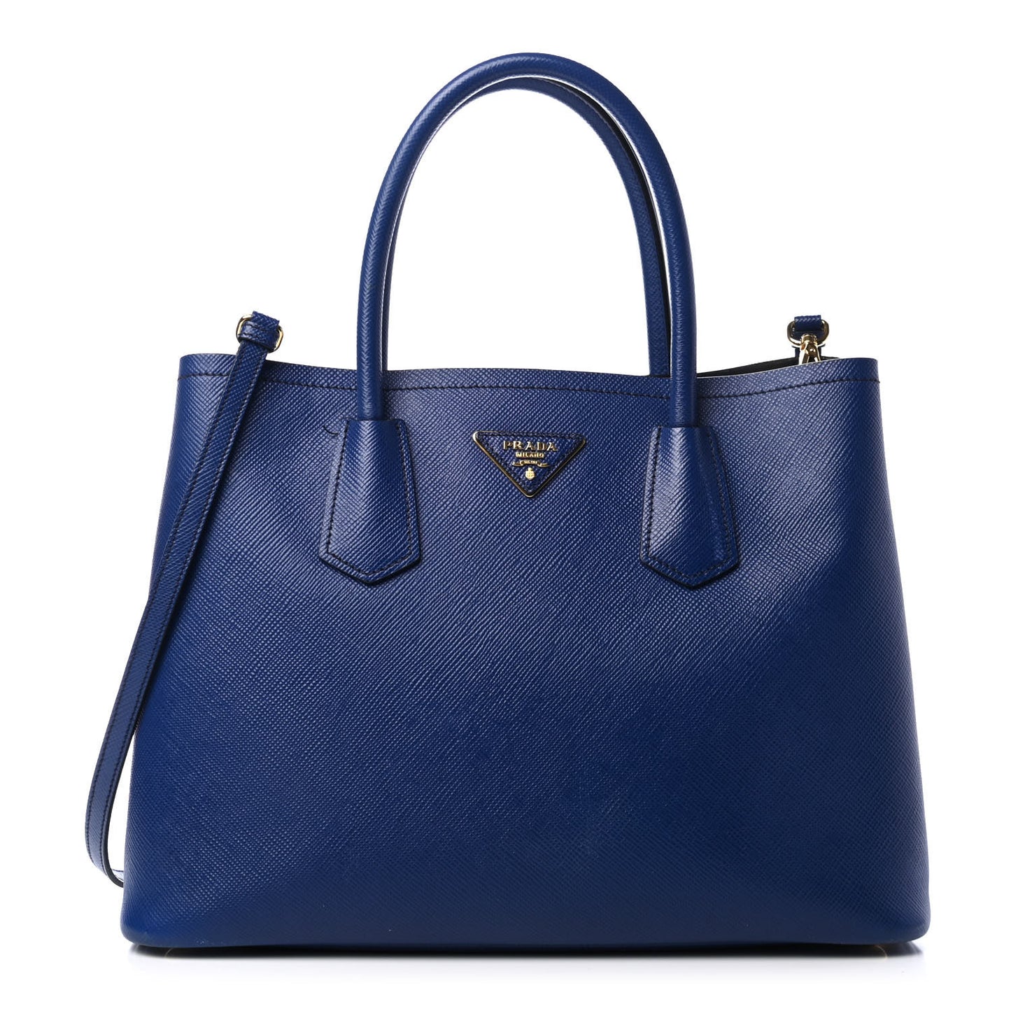 Saffiano Cuir Medium Double Bag Inchiostro