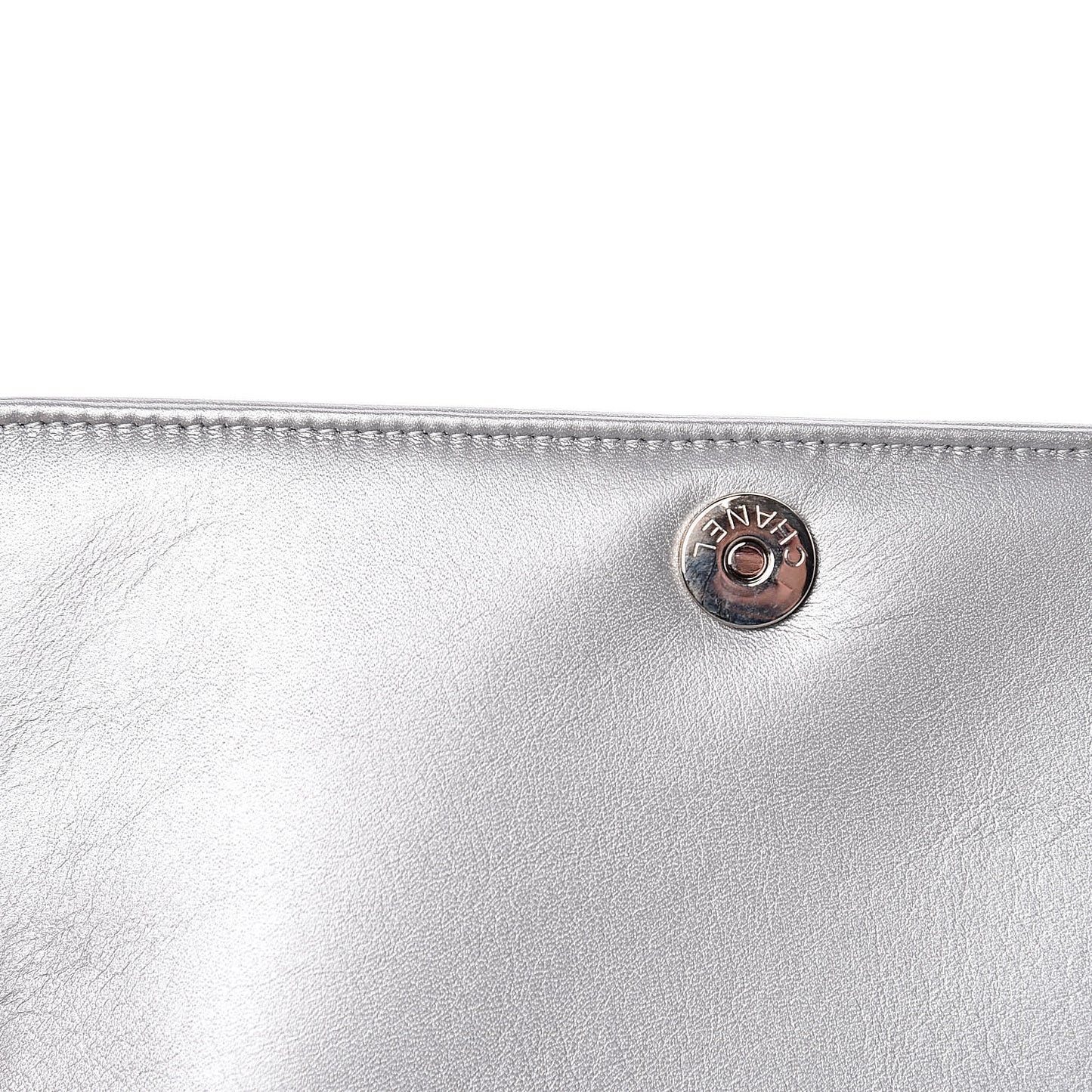 Patent Strass Wallet On Chain WOC Silver