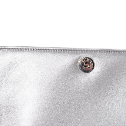 Chanel Patent Strass Wallet On Chain WOC Silver 12 of 16