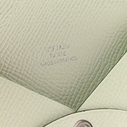Hermes Epsom Calvi Card Case Vert Fizz 6 of 7