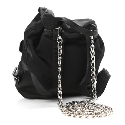 Prada Nylon Vela Mini Crossbody Backpack Black 3 of 11