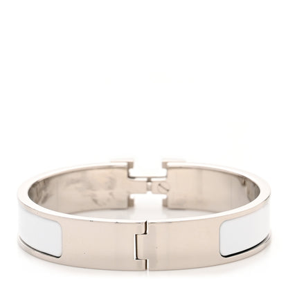 Hermes Enamel Narrow Clic Clac H Bracelet PM White 3 of 5