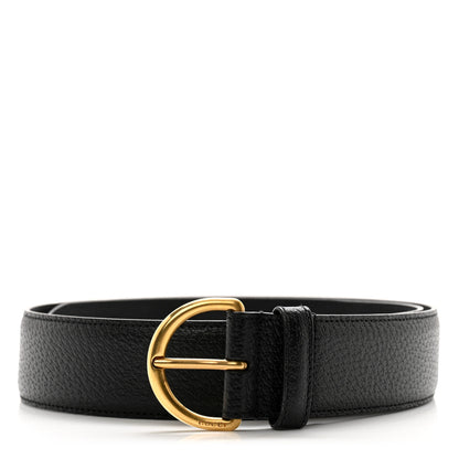 Gucci Textured Dollar Calfskin 40mm Belt 85 34 Black 1 of 8